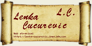 Lenka Cucurević vizit kartica